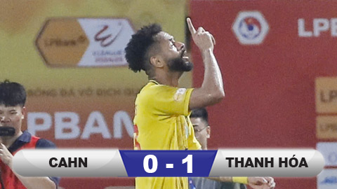 Kết quả CAHN 0–1 Thanh Hoá: Thanh Hoá tạo cú sốc trên sân Hàng Đẫy 